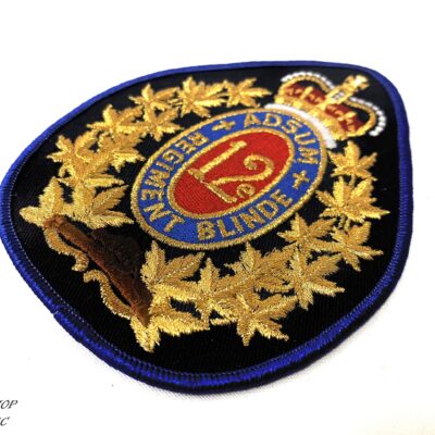 ecusson brodé 12 rbc bleu