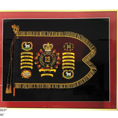 Guidon régimentaire brodé