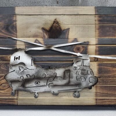 Cadre Chinook Canada brûle (rack à coin)